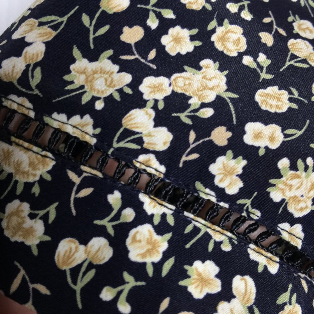 Leslie Fay Dresses Short Sleeve Back Zip Floral VINTAGE MODEST PRAIRIE 16