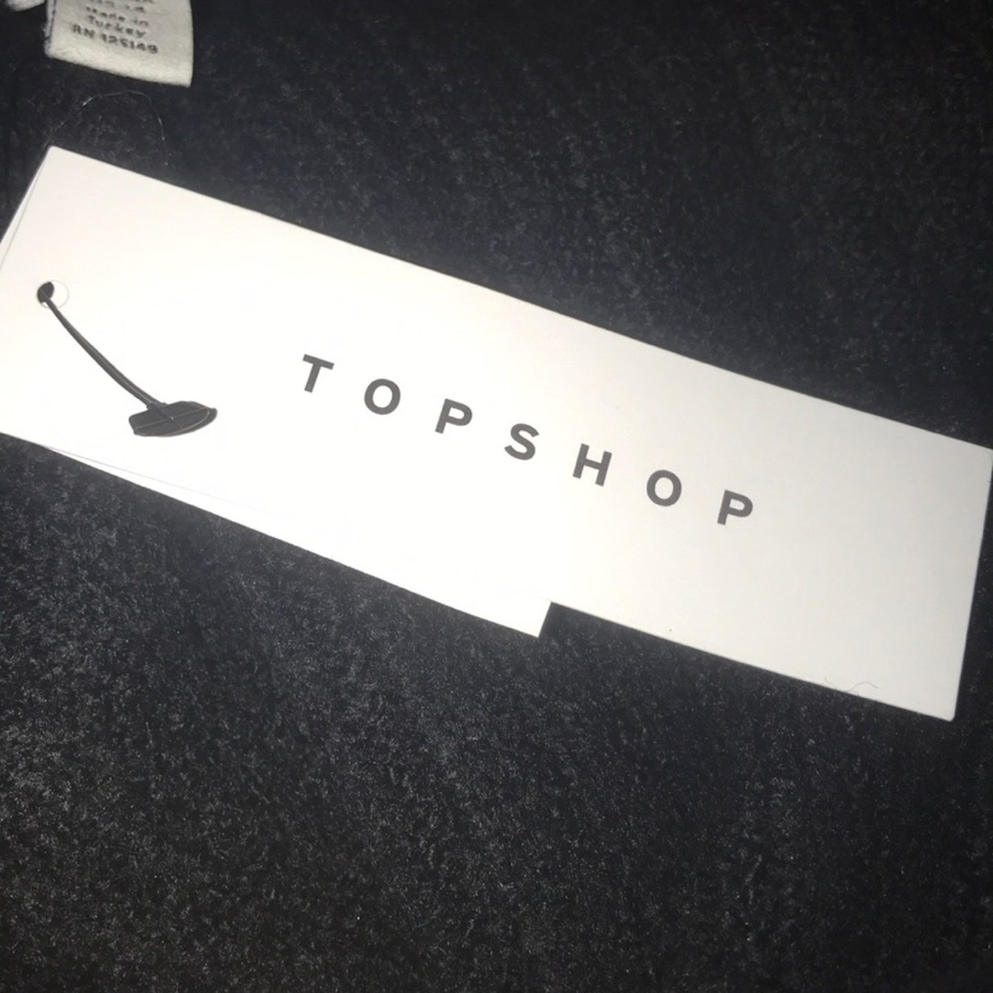 TOPSHOP Black Rib Trim Open Front Cardigan US 14 Oversized knee length UK-XL