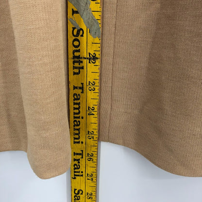 Vintage brown skirt Medium elastic waist homemade Stretchy Pencil PolyBlend