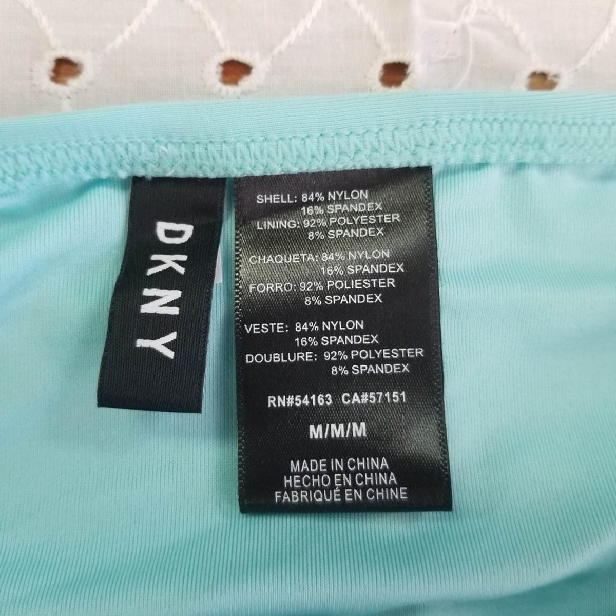 DKNY Hipster Ruched Side-Tie Bikini Swimsuit Size Medium