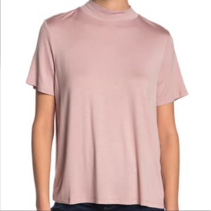 14th & Union Mock Neck Tie Back T-Shirt Size XSmall