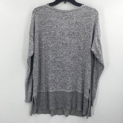 Bobeau Layered Look Tunic Sweater Ribbed Hem Long Sleeve Dew Nightfall X-Large