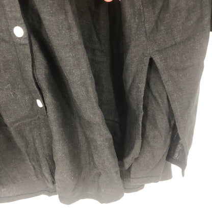 Chelsea28 NWT Solid Black T-Shirt Dress Long Sleeve Size Large Linen Lightweight