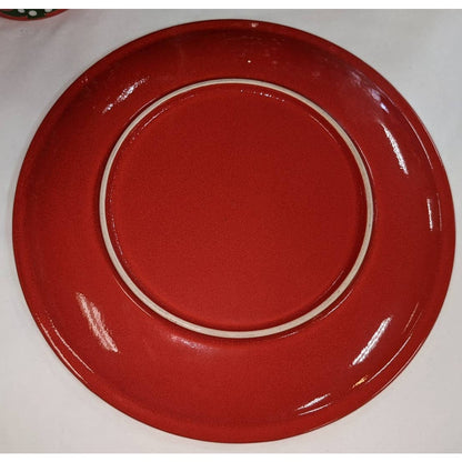 Waechtersbach Christmas Tree PLATTER SERVING 12" Red Green Holiday Porcelain