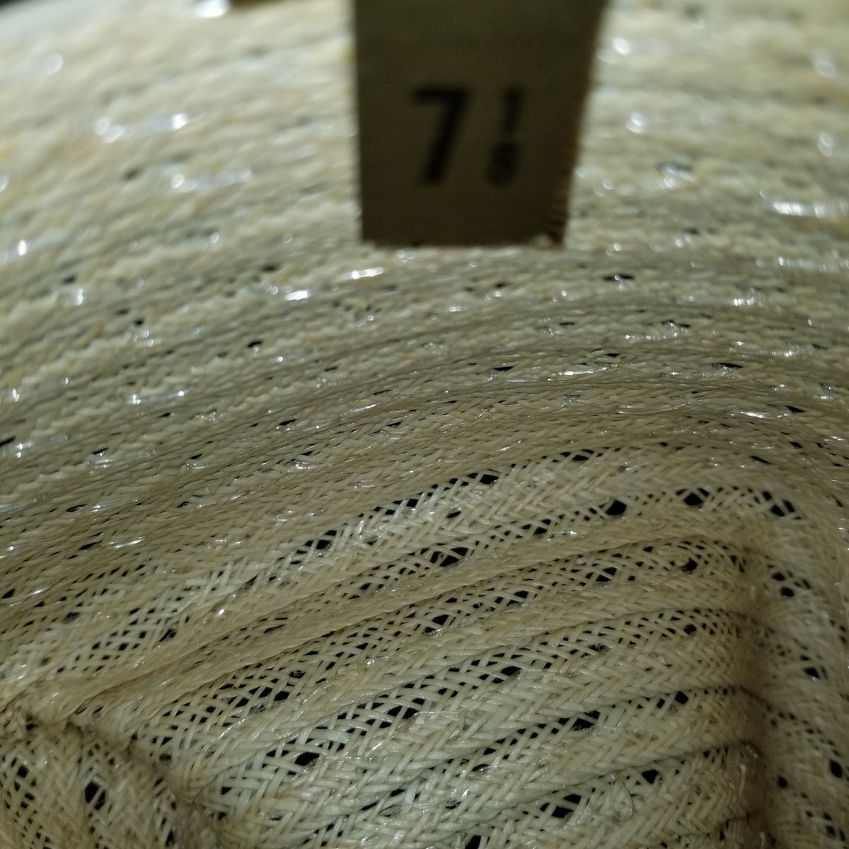 Levis Vintage Cowboy Hat 7 1/8 Tall 6" crown feather band Gaucho Western Roper