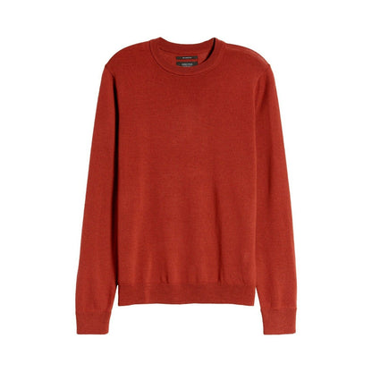 Nordstrom Men's Shop NWT Burgundy Russet Crew Neck Sweater 3XL