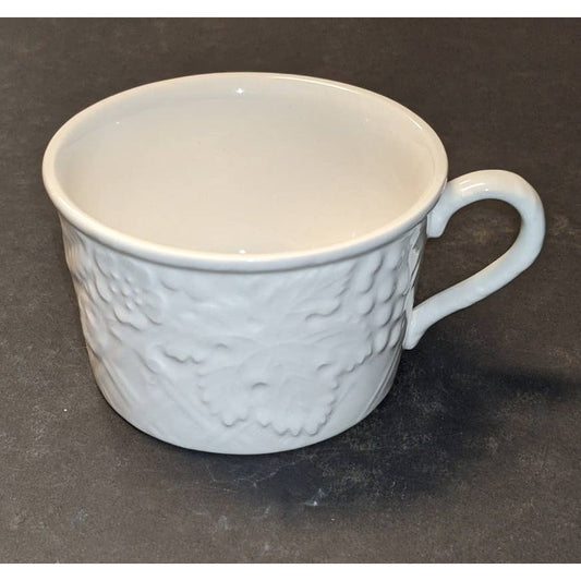 Mikasa Flat Cup English Countryside White Replacement Mug LOT OF 4