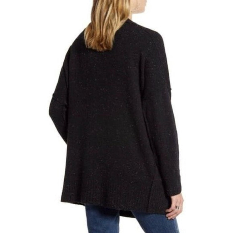 Treasure & Bond NWT Black Reverse Stitch Cardigan Size M/L (8/12)