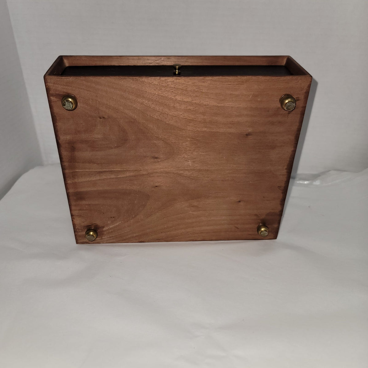 Walnut handmade Valet box brass hardware jewelry keys  change stash Vanity