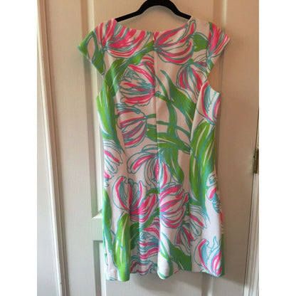Lilly Pulitzer Ring the Bellboy Desiree Dress XL preowned Women's Shift