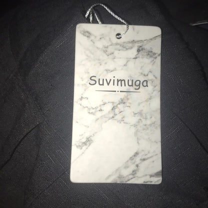 Suvimuga Black Waist Tie Pants Size Extra Large