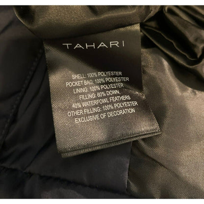 T. Tahari Winter Long Puffer Down Coat Outerwear SMALL NEW JACKET Mystic Blue
