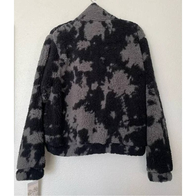 SAGE Collective Jetsetter Faux Shearling Zip Jacket XL/Extra Large Black NWT
