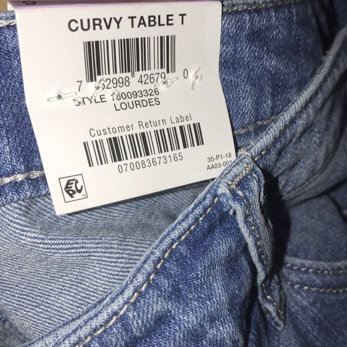 Style & Co NEW Curvy Fit Girlfriend Lourdes Jeans  Size 6 distressed