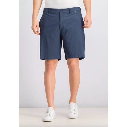 Travis Mathew NWT Men's Striped Shorts Blue Night Golf Flat Front Size 32