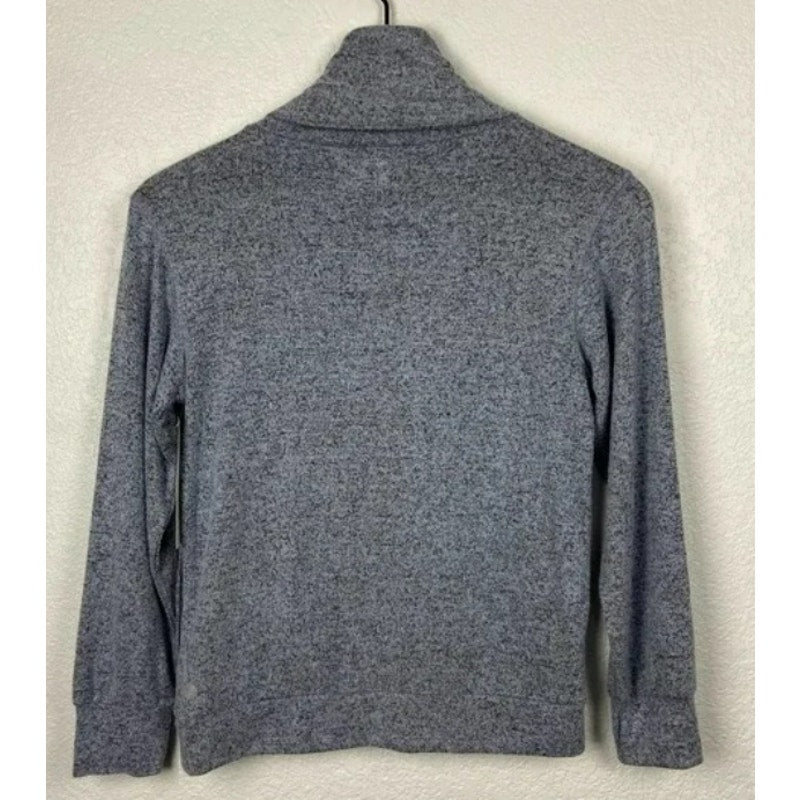 Z by Zella Long Sleeve Turtleneck Pullover Extra Small 5/6 Pale Blue Heather NWT