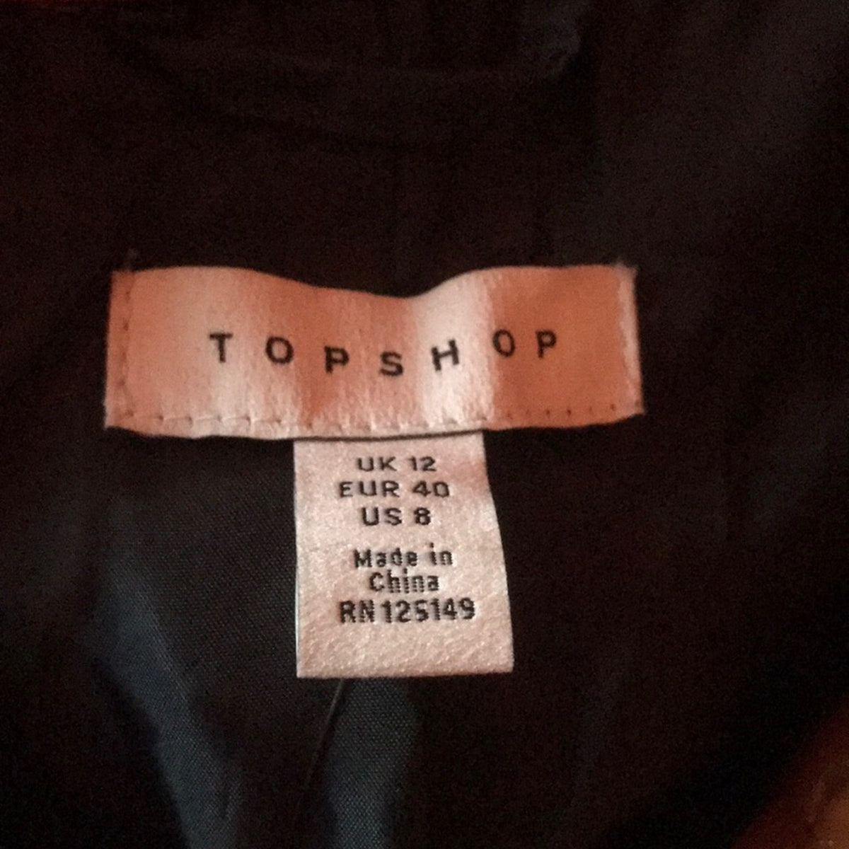 TOPSHOP NEW Casey Brown Belted Jacket US Size 8