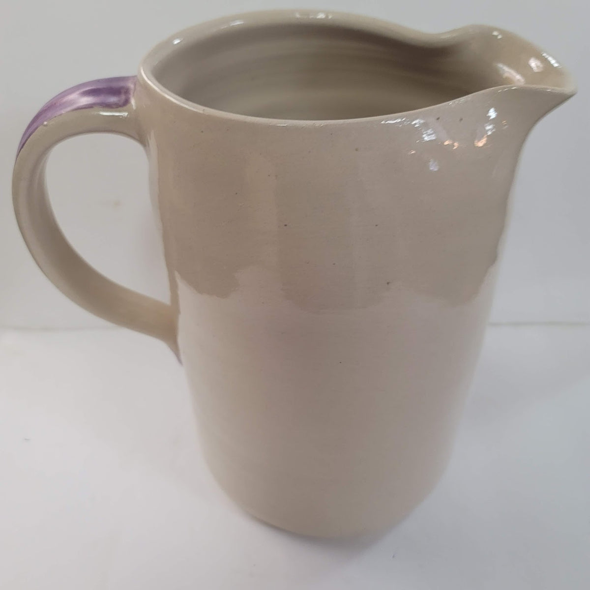 Handmade Pitcher Jug Grapes handle Master POTTER  Tommy Humphries green purple