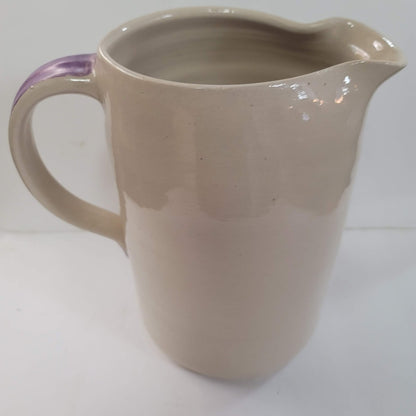 Handmade Pitcher Jug Grapes handle Master POTTER  Tommy Humphries green purple