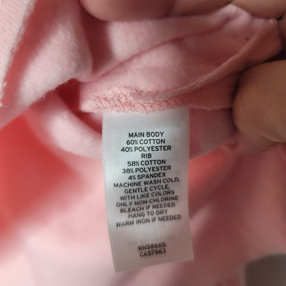 BP. Pink long sleeve cropped sweatshirt Size Large Cotton Blend NEW