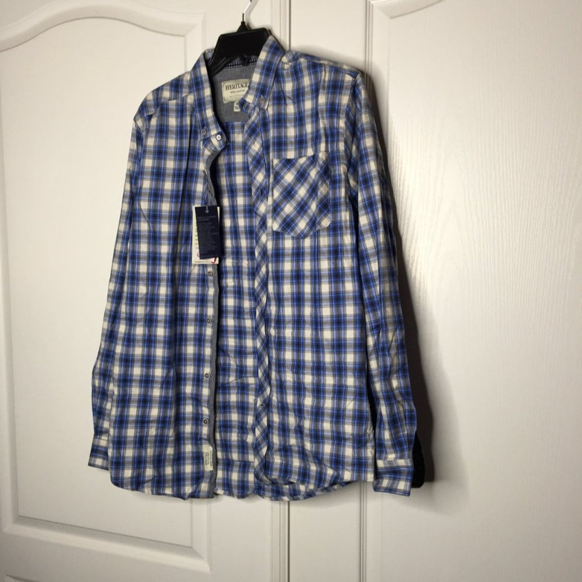 NWT Heritage 1981 Western Plaid Button Down Shirt Size Medium