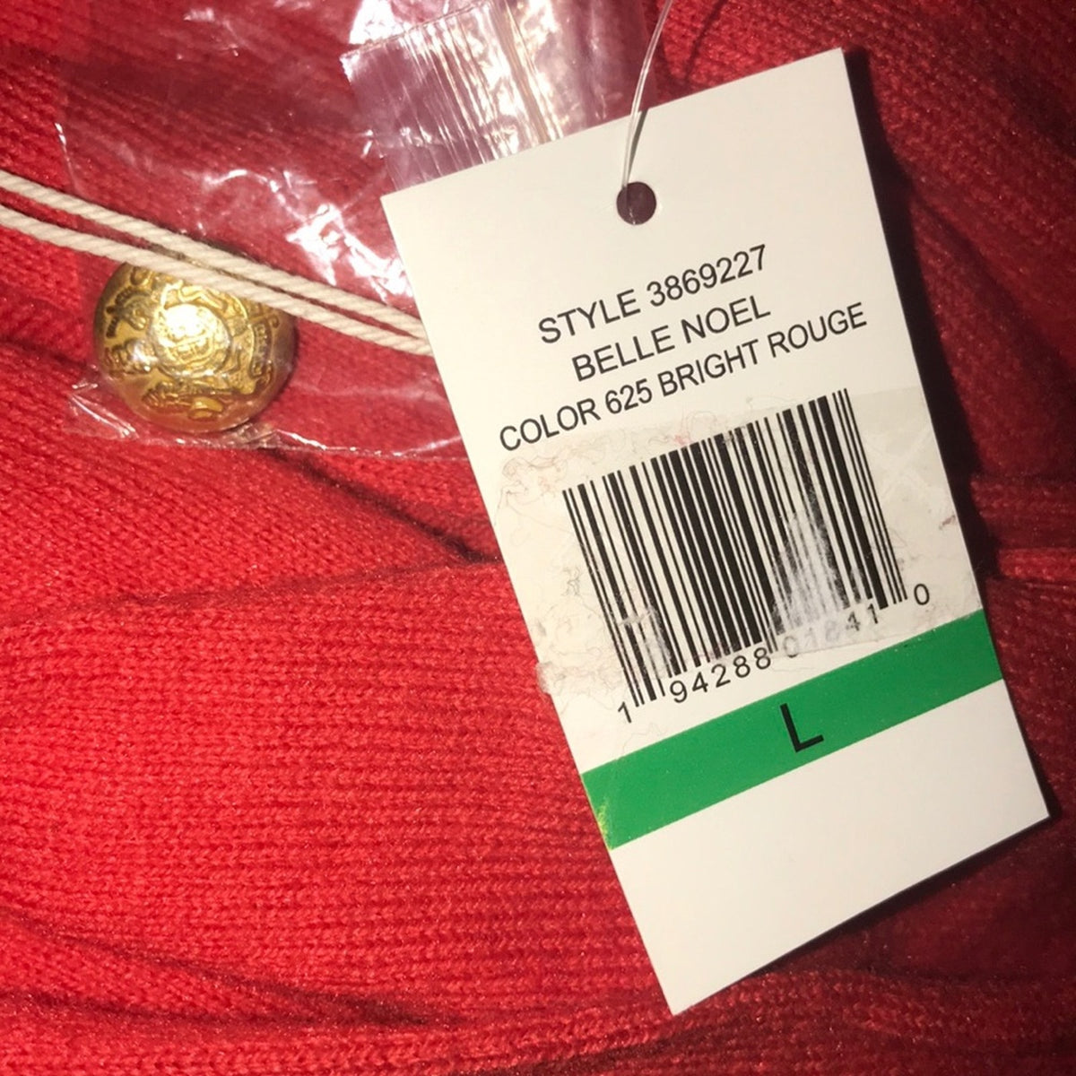 Court & Rowe Red Turtleneck Sweater size Large
