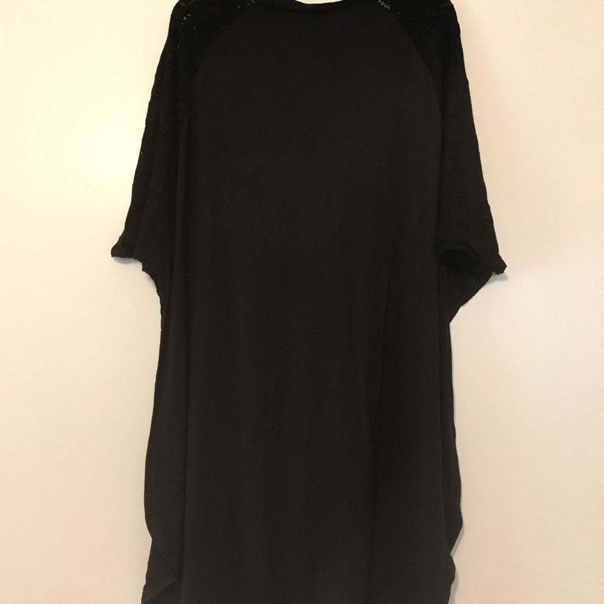 Dotti Poncho Cover-Up Swimwear Black Size Small