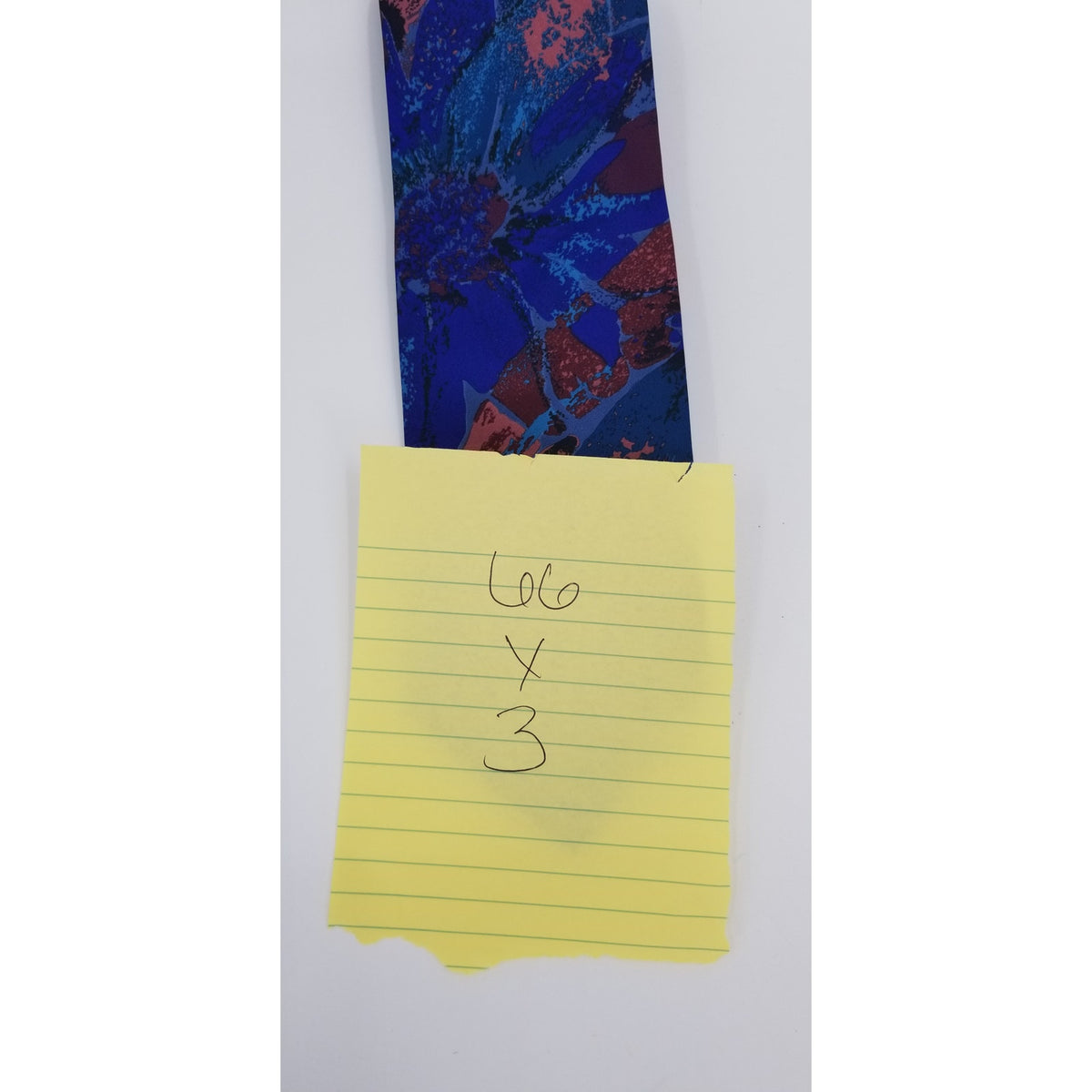 Dino Orsini Vintage Mens Necktie XL 66" Abstract Flowers Blue Purple HAWAIIAN
