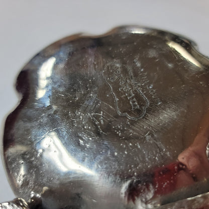 Mudpie silver tone trinket dish ashtray ring holder SEAHORSE beach coastal decor