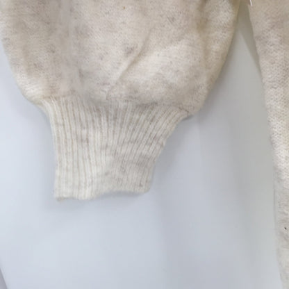 14th & Union Cozy Cable Turtleneck Tunic Sweater Long Sleeves Ivory Size Large