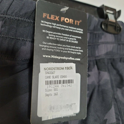 NWT 90 Degree By Reflex Mesh Hem Athletic Shorts Size Small