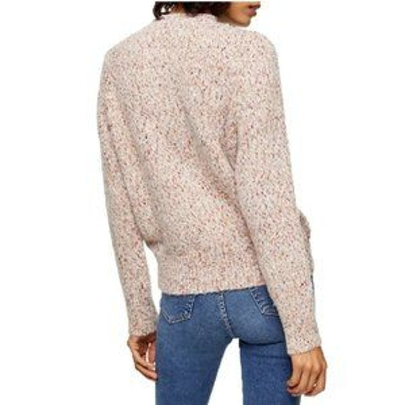 Topshop NWT Speckled Pointelle Sweater Size US 14