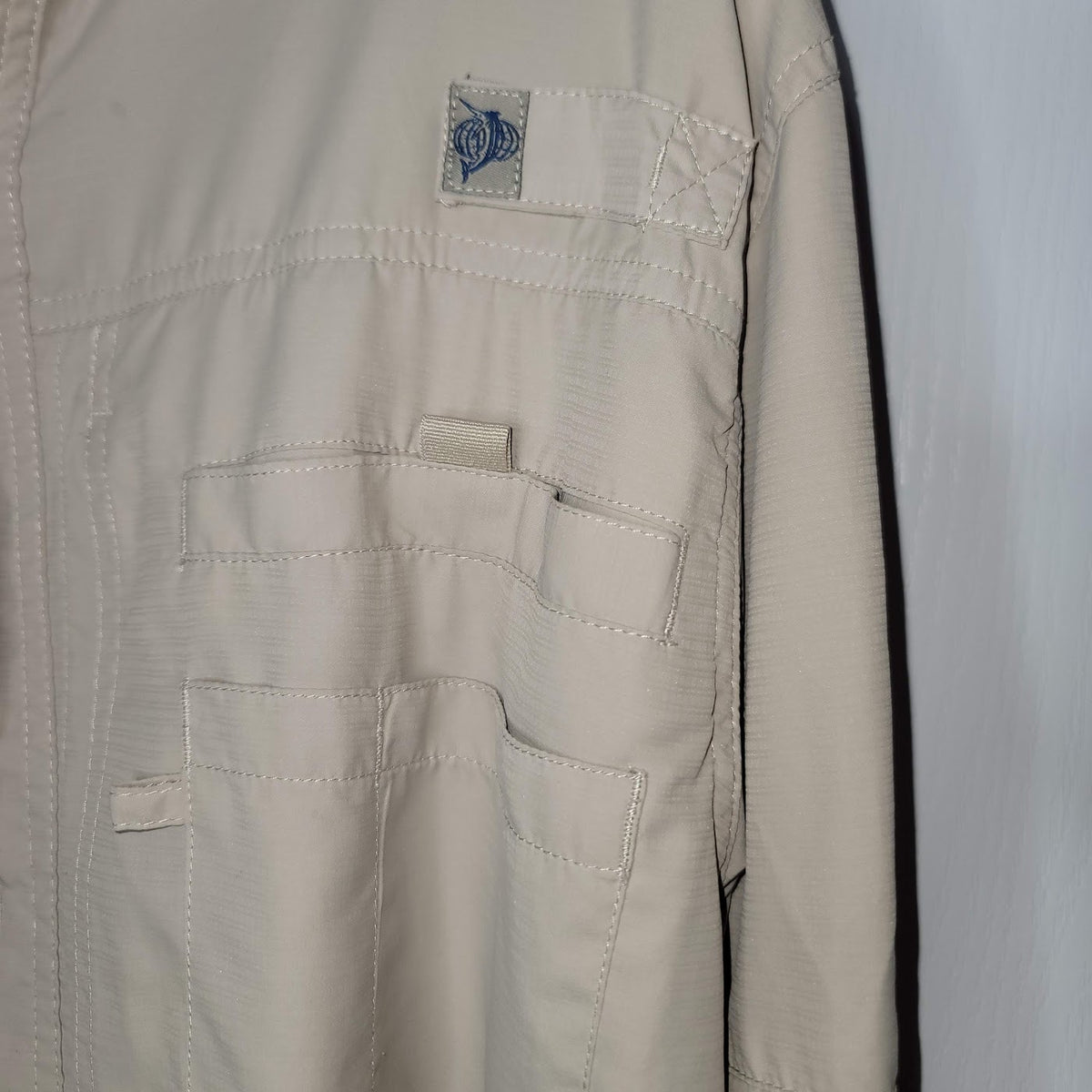 Reel Legend Small Long Sleeve outdoor wear Tan Button Up Vented Fishing