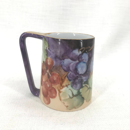 Imperial Austria PSL Antique Hand Painted Purple Coffee Tea Mug