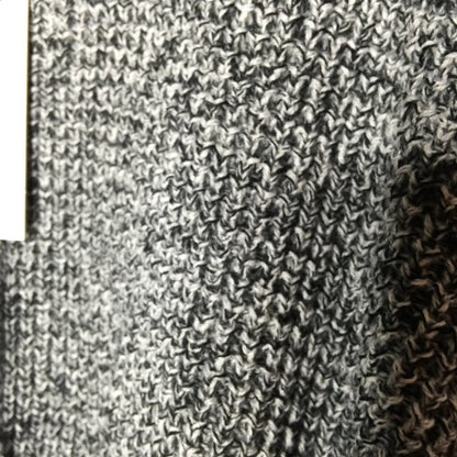 Sanctuary Chunky Knit Pullover Sweater Long Sleeve Crew Neck Marled Black Large