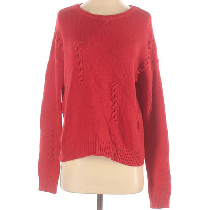 Halogen NWT Red Pullover Sweater Long Sleeve Crew Neck Size Small Long Sleeves