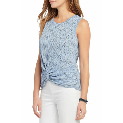 NIC + ZOE Daytrip Twist Front Sweater Tank XL/Extra Large in Light Sky Blue NWT