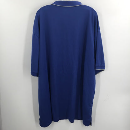 Clairborne Blue Easy Care Quick Dri 4 XLT polo golf short sleeved shirt