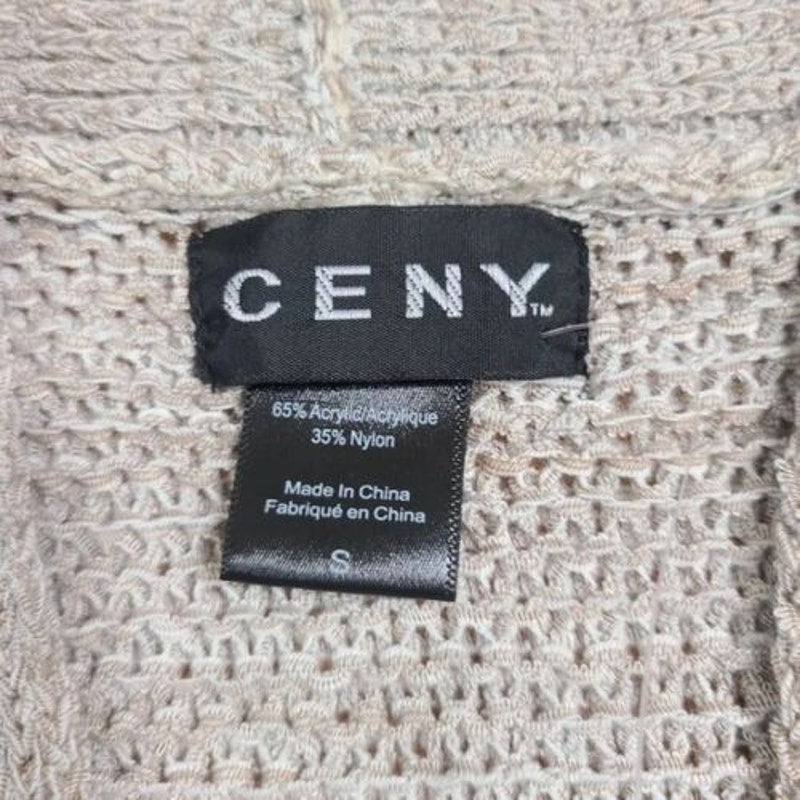 Ceny cardigan sweater Size Small Taupe NEW front pockets COZY knit 3/4 sleeve