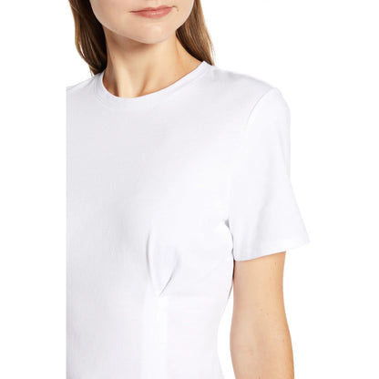 Treasure & Bond NWT White Corset Detail T-Shirt Size Small
