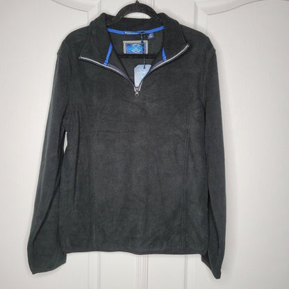 Vintage 1946 1/4 Zip Long Sleeve Pullover Sweater Mens Sweatshirt Fleece Medium