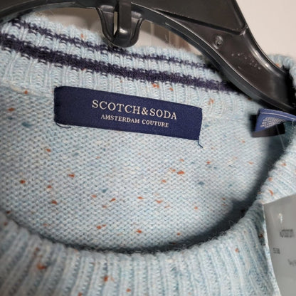 Scotch & Soda Starwatcher Sweater Sz Small Sparkly Orange/Black/Teal Stripe NWT