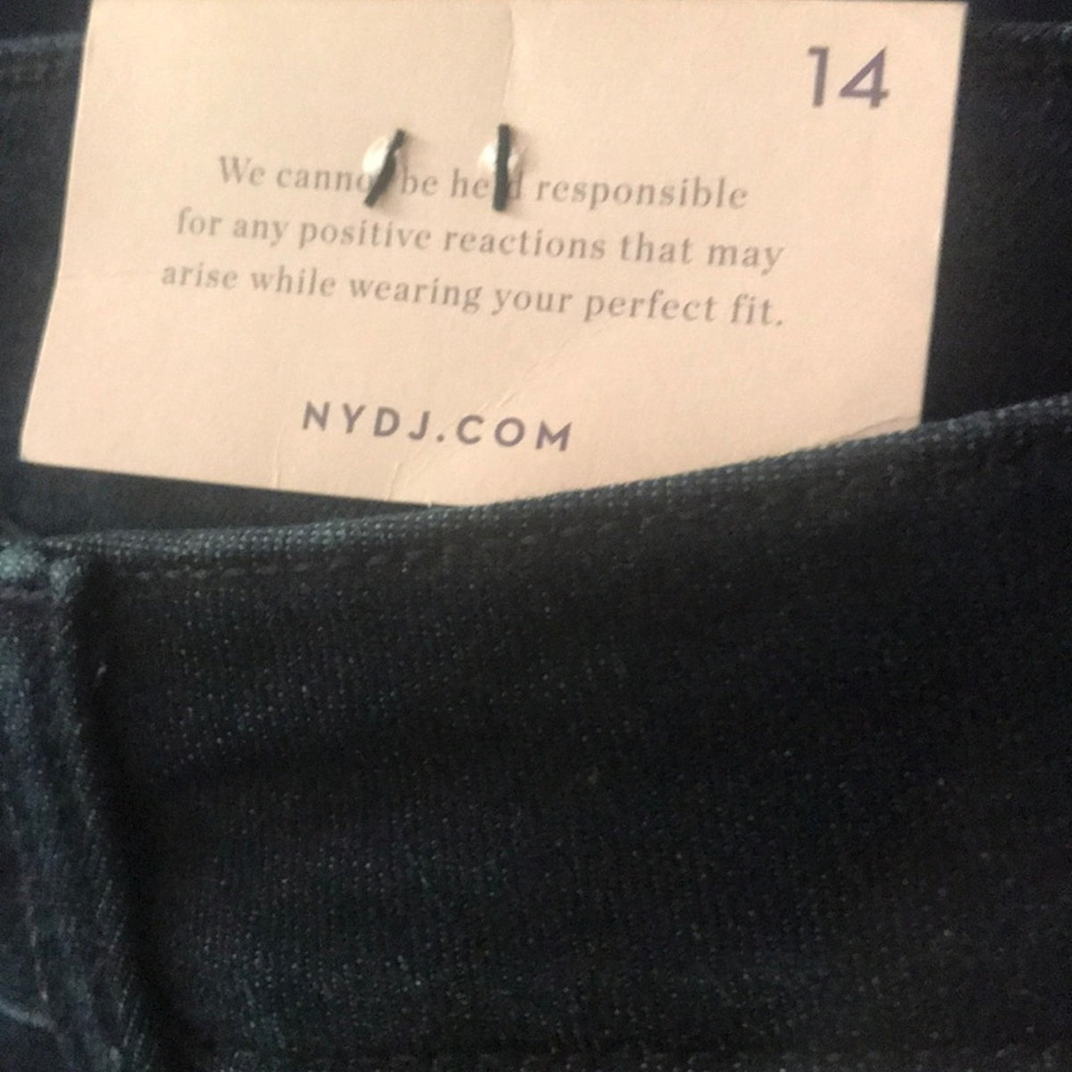 NYDJ Marilyn Stretch Ankle Straight Leg Jeans 14 Not your Daughters Jeans NEW