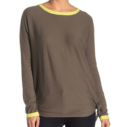 Cloth By Design NWT Oversized Knit Sweater Ribbon Green Stretch Small