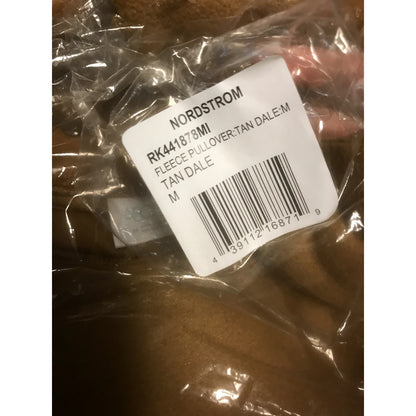 Abound NWT Mock Neck Fleece Pullover Sweatshirt in Tan Dale Medium Long sleeve