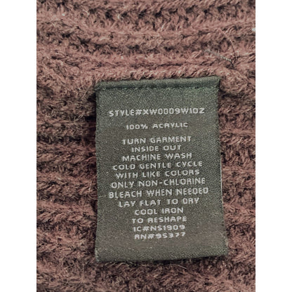 Sanctuary Rib Knit V-Neck Pullover Sweater Plus Size 3X in Dark Chocolate NWT