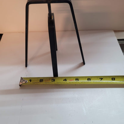 Vintage Brutalist Candelabra Finnish Style Blackened Metal 4-Arm Candle Holder