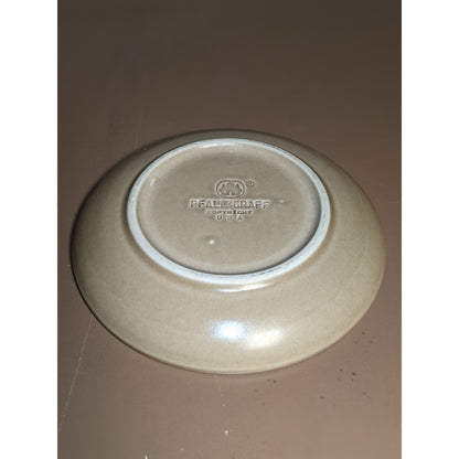 Pfaltzgraff Saucer for Tea Cup Replacement 6" Plate Tan Blue Edge LOT of 6
