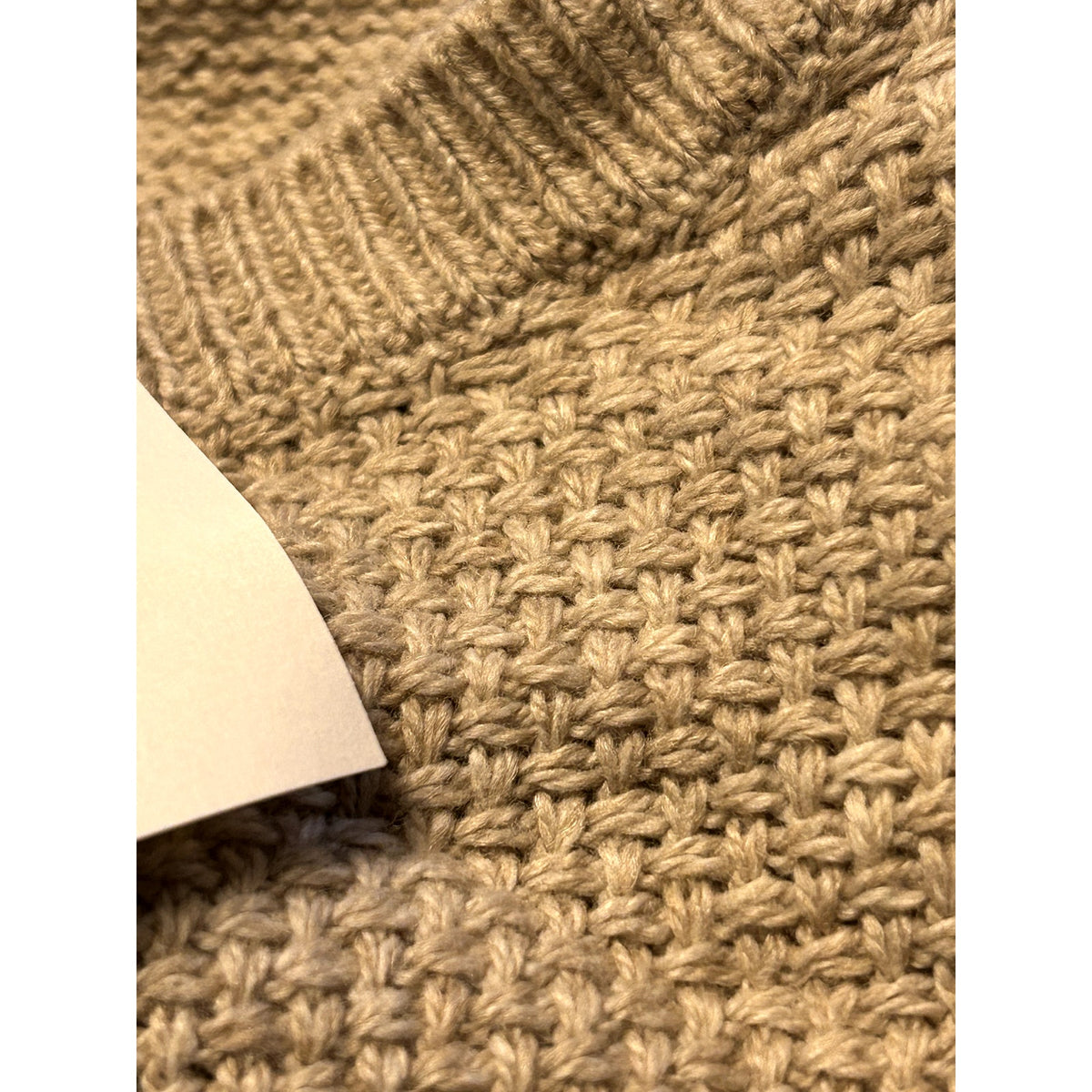 Madewell NWT Chronicle Texture Pullover Knit Sweater Heather Sand Size Medium