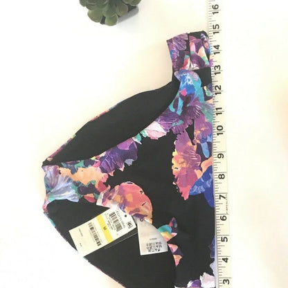 Bar III Bikini Bottoms Tabbed Sides Tech Floral Size Medium